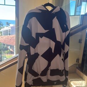 Abercrombie kids black and white hoodie